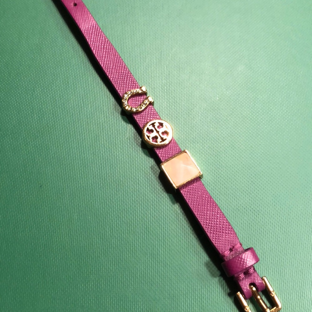 Tory Burch leather charm bracelet